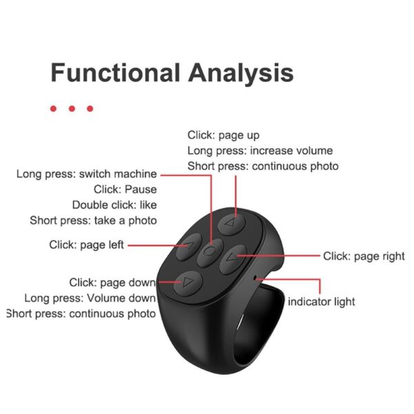 Multipurpose Smartphone Ring Finger Remote Controller - Image 4