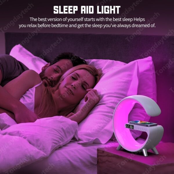 Smart G Multifunction Wireless Charger Alarm Clock - Image 3