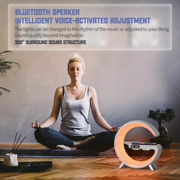 Smart G Multifunction Wireless Charger Alarm Clock - Image 5