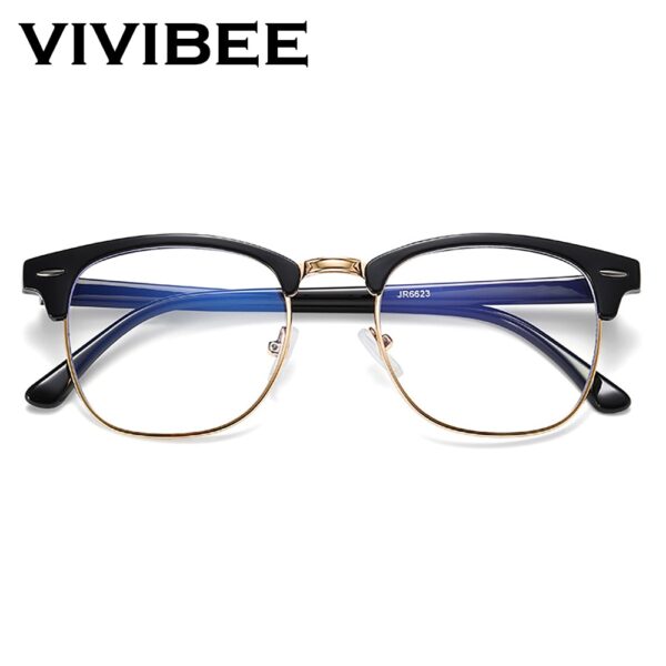 Classic Semi-Rimless Blue Light Blocking & Gaming Glasses