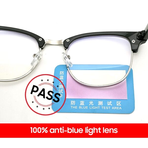 Classic Semi-Rimless Blue Light Blocking & Gaming Glasses - Image 4