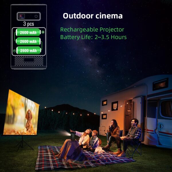 Portable Home Theater Mini 3D Projector 4K Display - Image 4