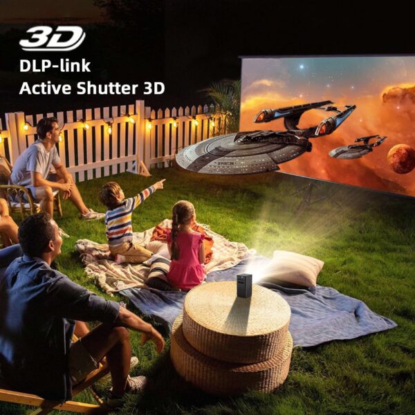 Portable Home Theater Mini 3D Projector 4K Display - Image 5