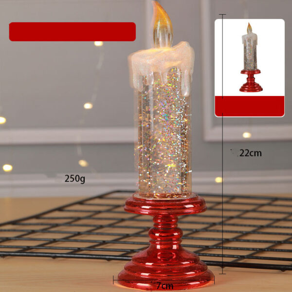 Adorable LED-Light Christmas Candles with Pedestal - Image 6