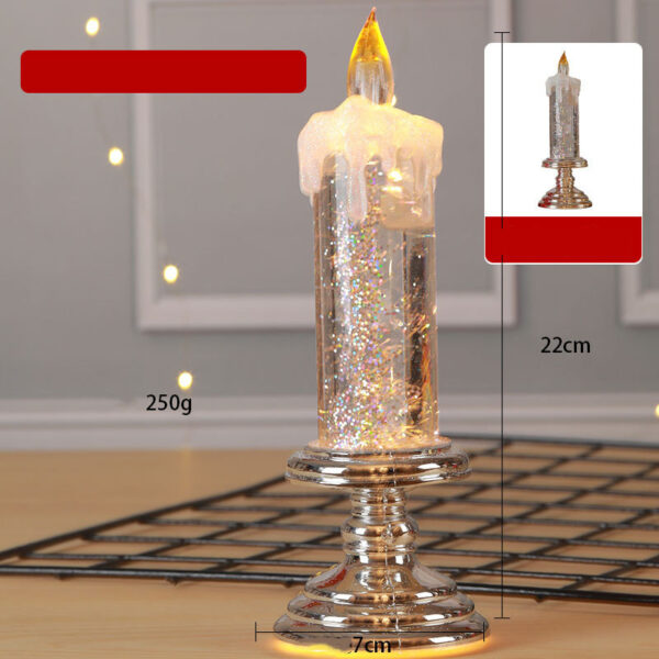 Adorable LED-Light Christmas Candles with Pedestal - Image 7