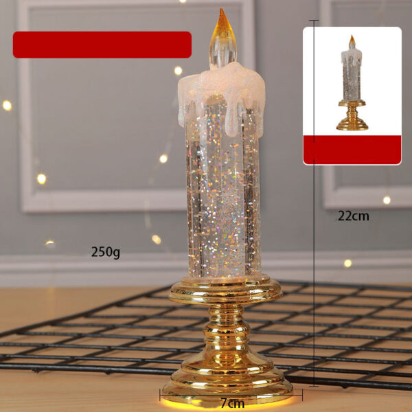 Adorable LED-Light Christmas Candles with Pedestal - Image 8